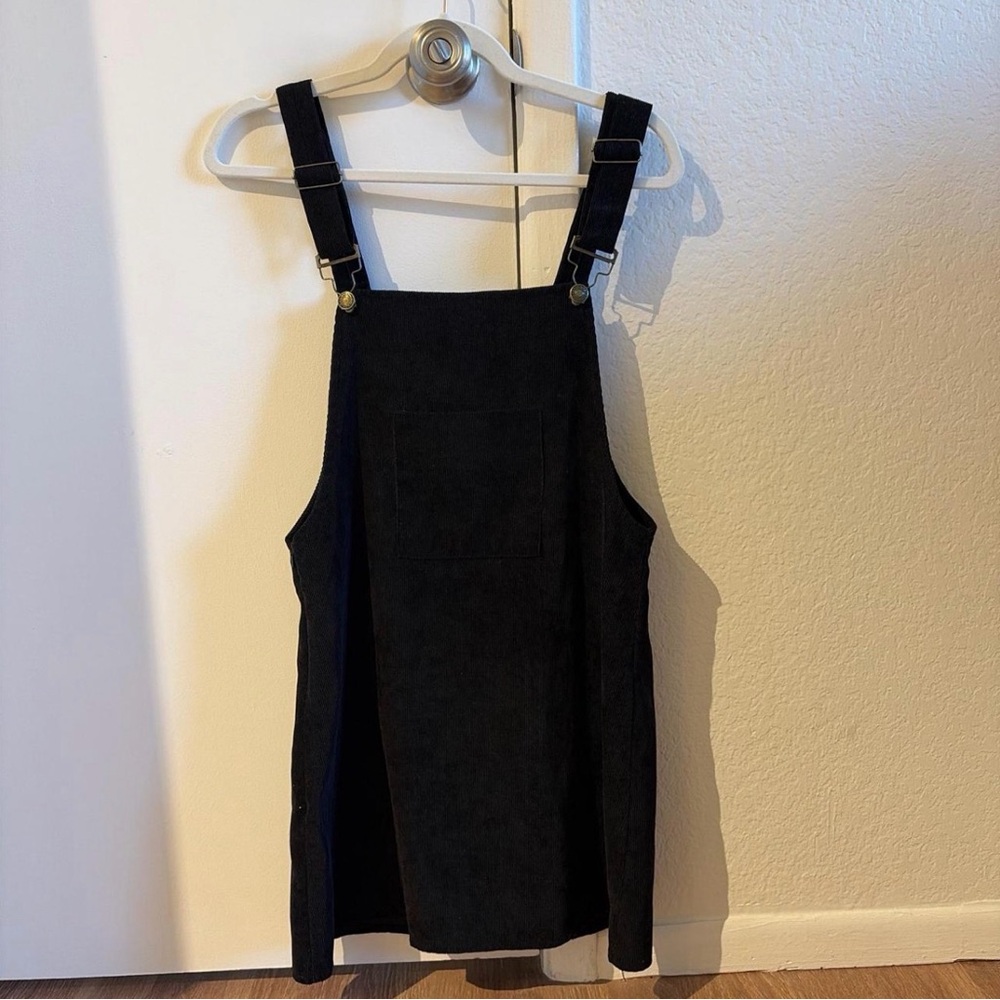 SHEIN Black Mini Overall Dress - Picture 3 of 6